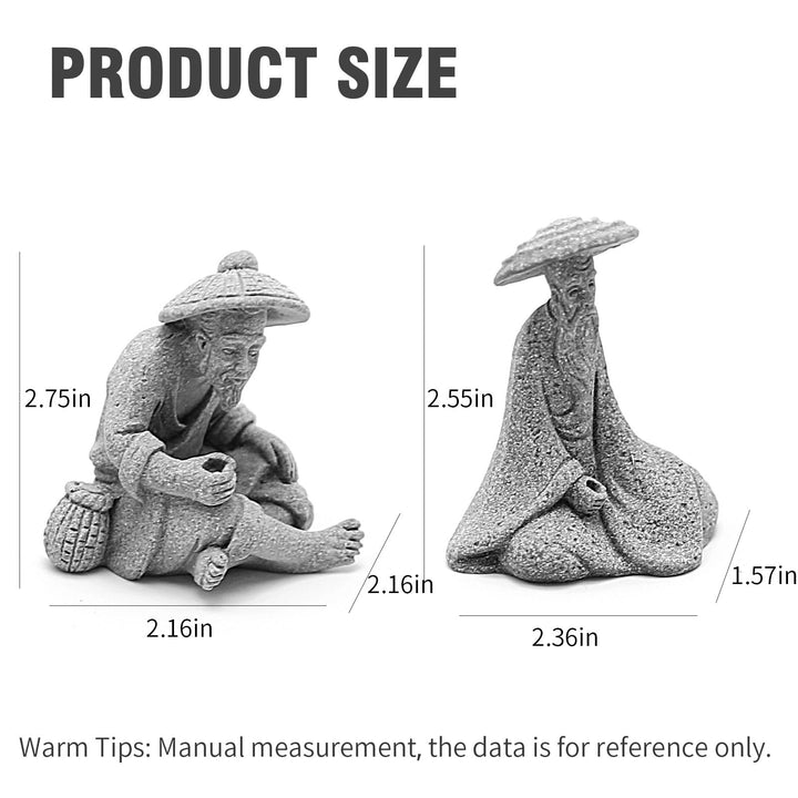 DUZFOREI old Chinese sculpture detail adds vintage charm to home or tank