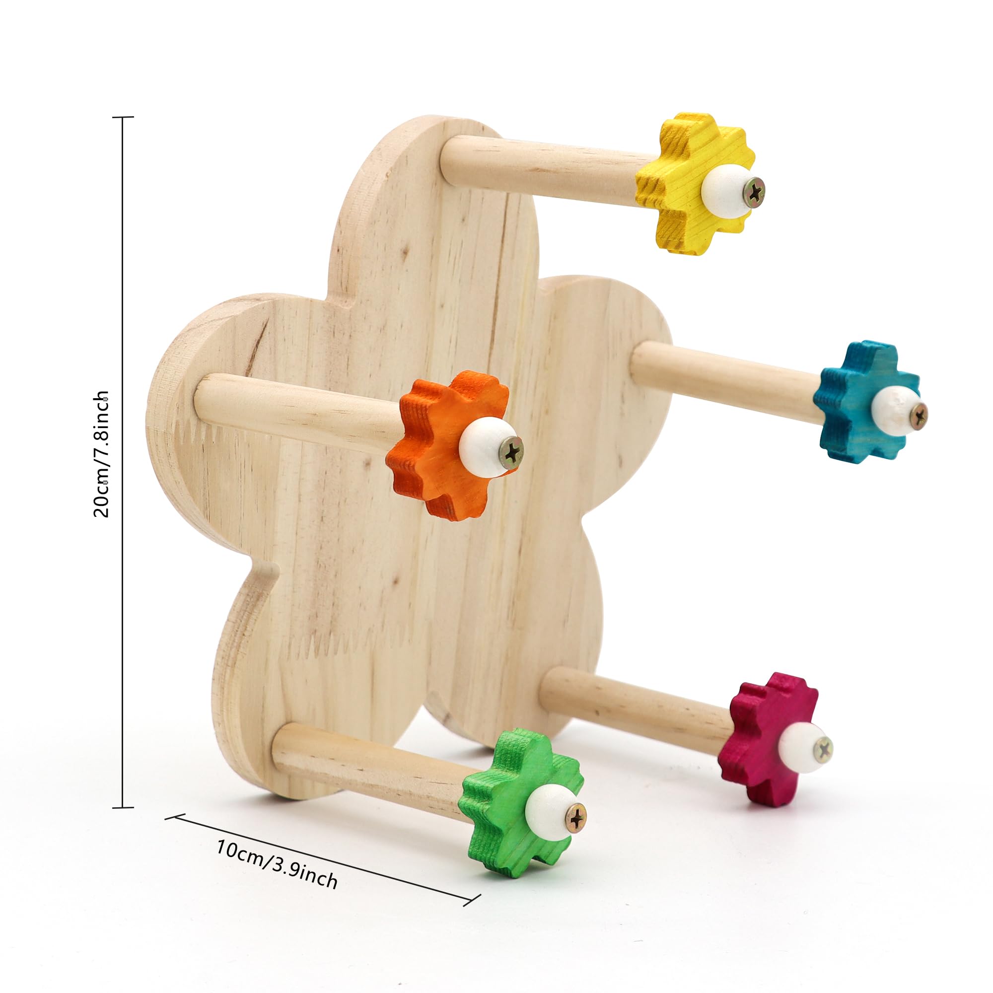 DVHEY five-perch wheel is ideal for small to medium birds.