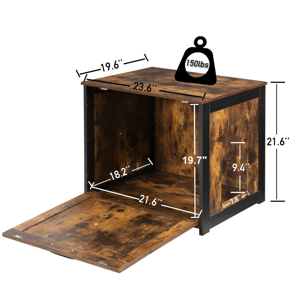 Dwanton cat litter box furniture used as end table beside sofa