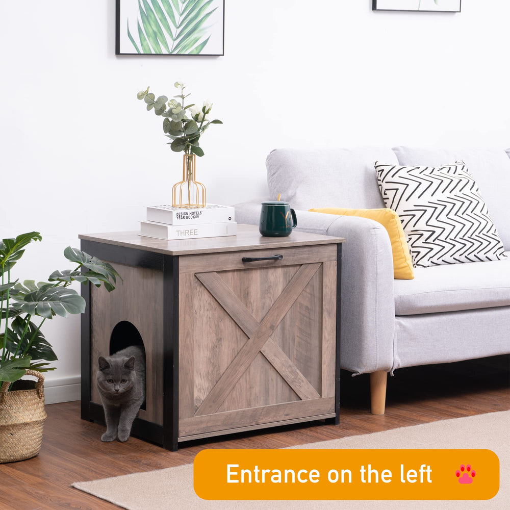 Dwanton nightstand design creates a quiet, secure space for cats.
