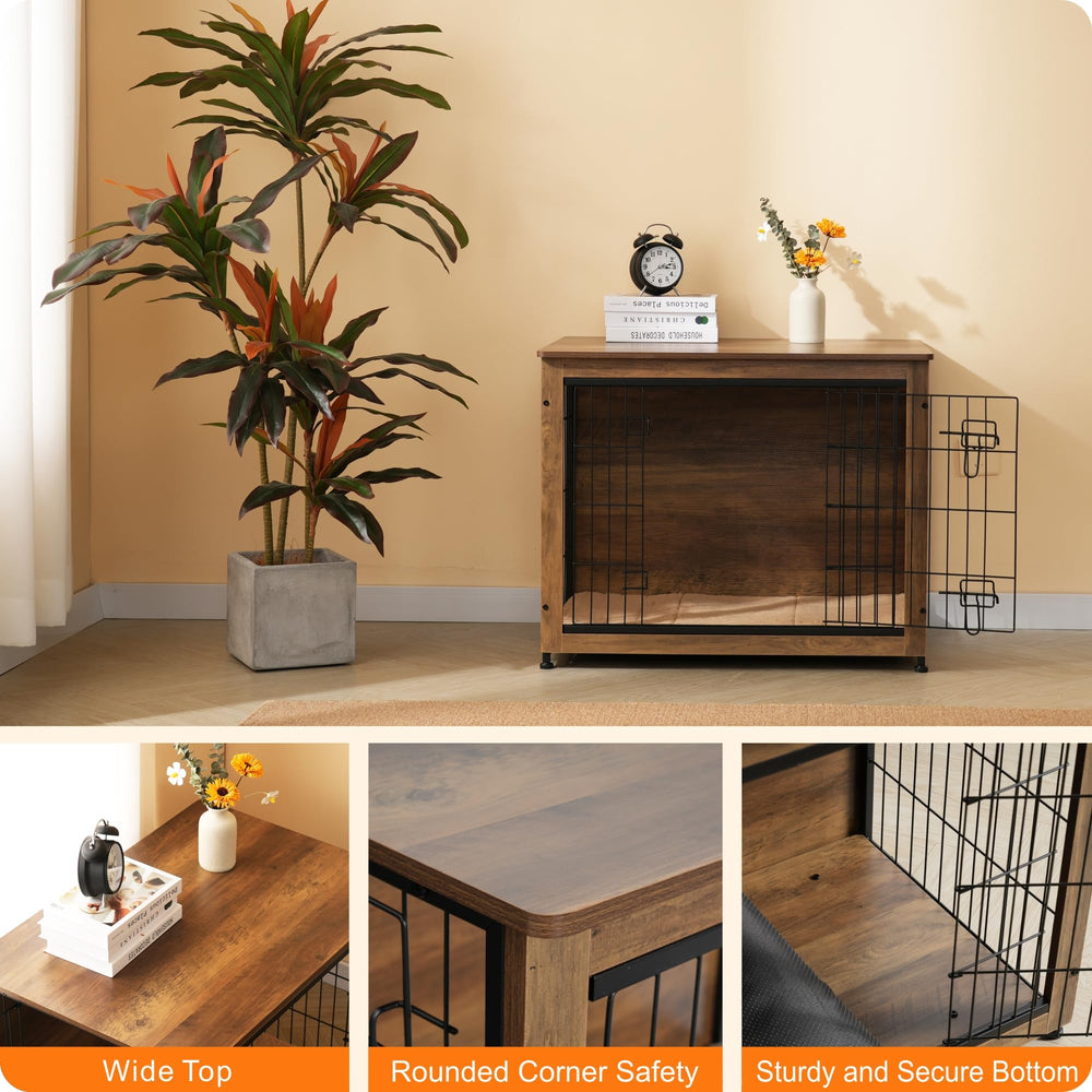 DWANTON adjustable feet keep crate stable on uneven floors.