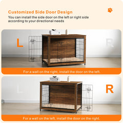 Dwanton adjustable feet keep the crate stable on uneven floors.