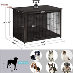 Dwanton crate interior with cushion for comfy rest.