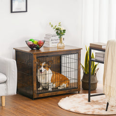 Dwanton crate with double doors enables easy entry for your dog.