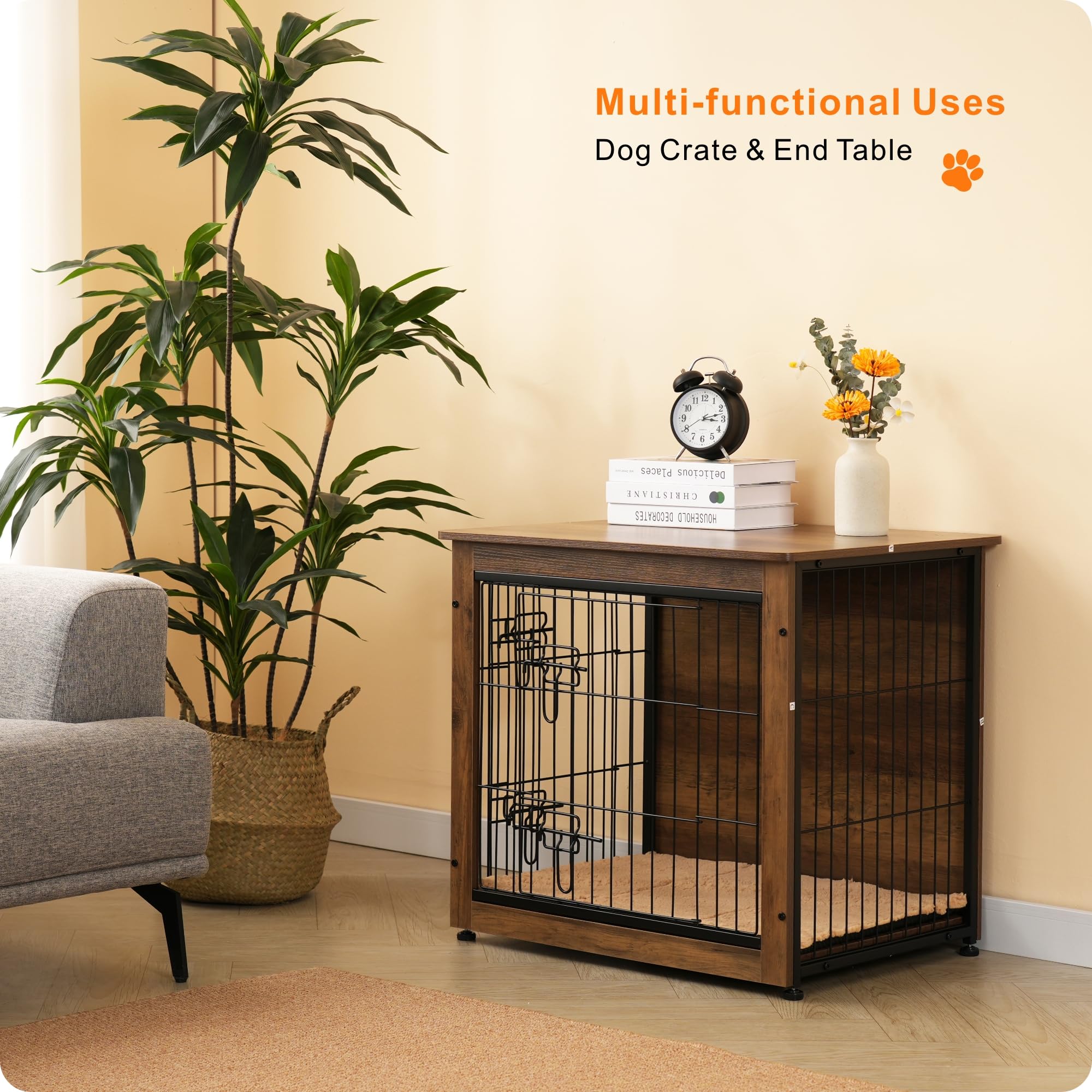 Dwanton adjustable feet keep the table stable on uneven floors.