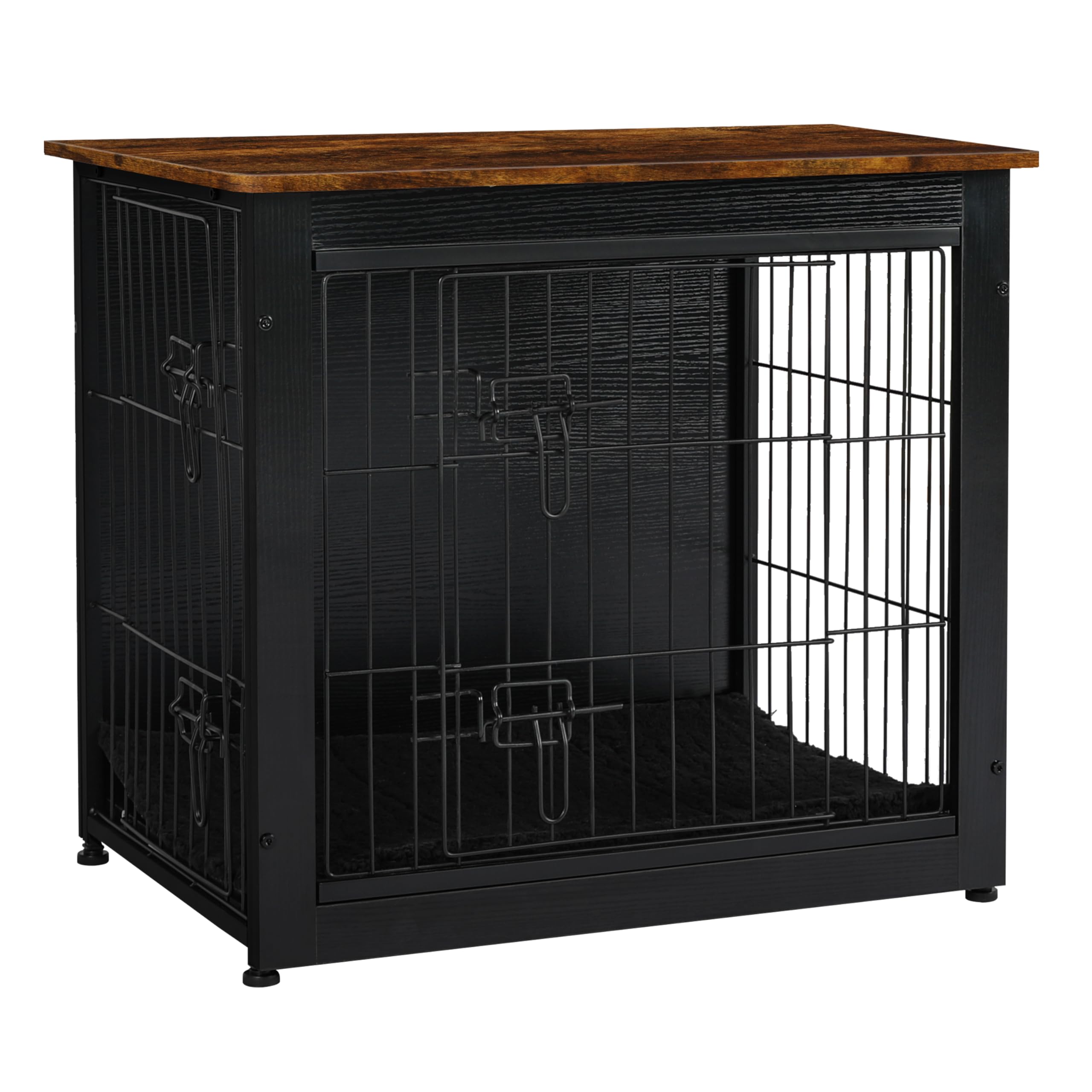 Dwanton dog crate furniture cushion inside view for cozy, secure sleep