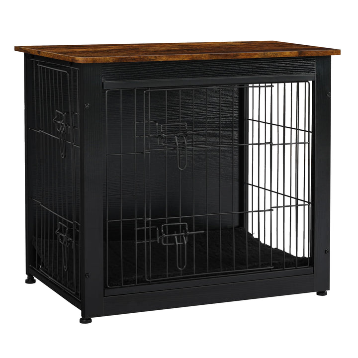 Dwanton dog crate furniture cushion inside view for cozy, secure sleep