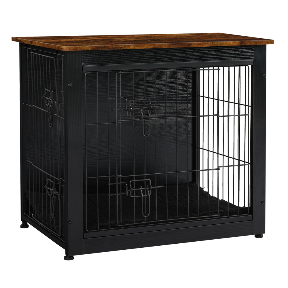 Dwanton dog crate furniture cushion inside view for cozy, secure sleep