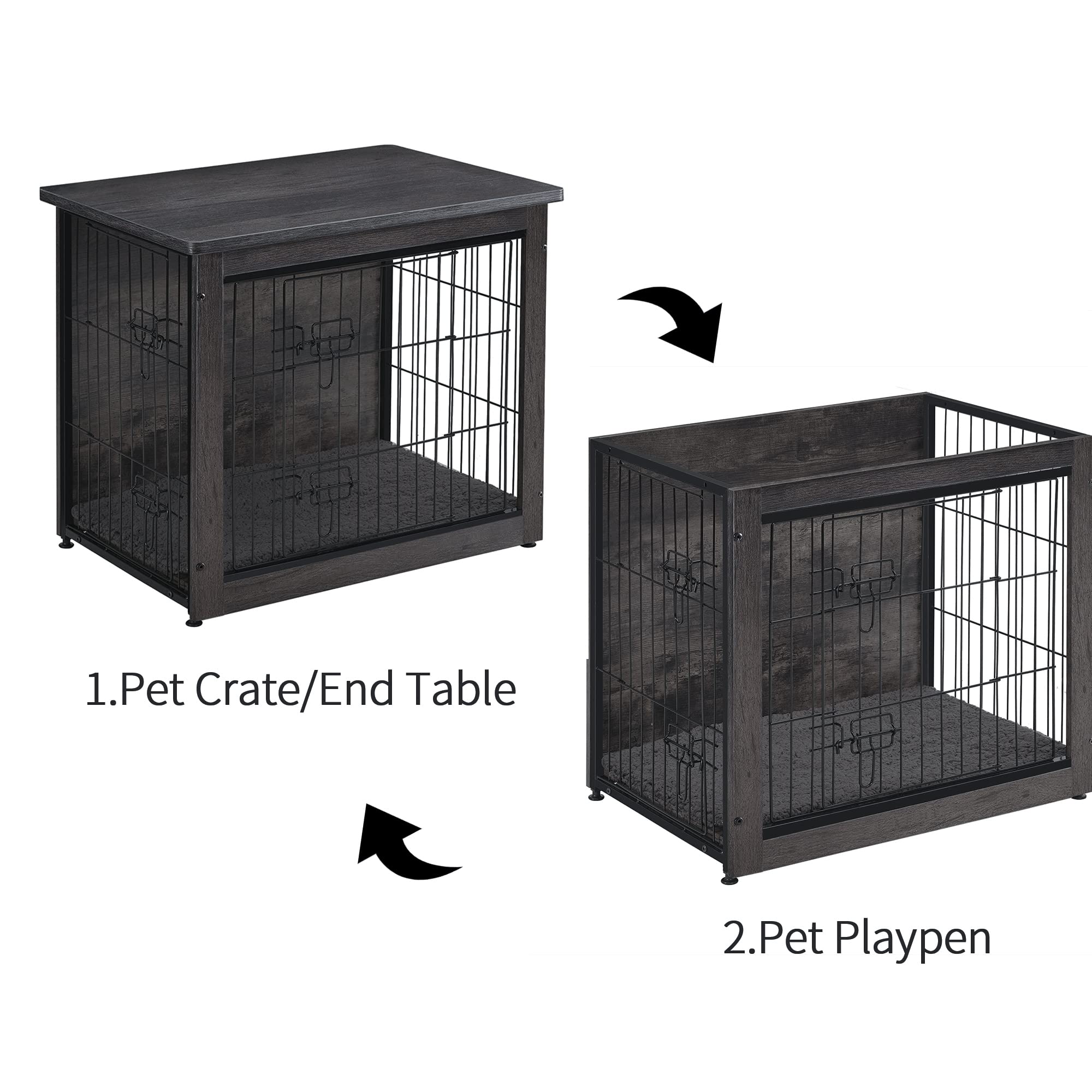 Dwanton dark gray finish blends with modern home décor.