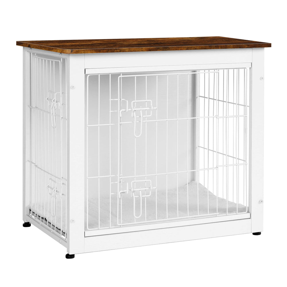 Dwanton dog crate furniture double-doors top view showing a roomy surface for decor