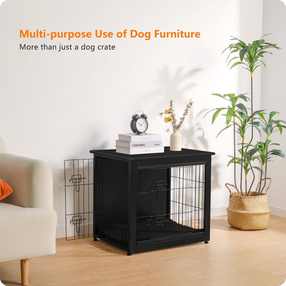 Dwanton dog crate furniture fits compact rooms while offering convenient pet space