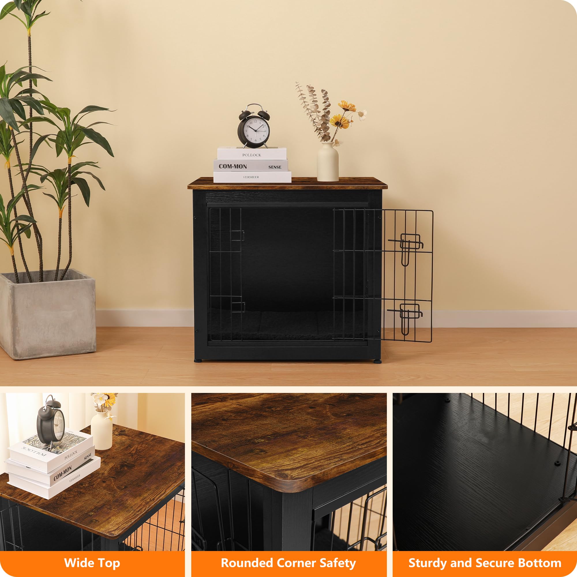 Dwanton dog crate furniture size options suitable for small to large breeds