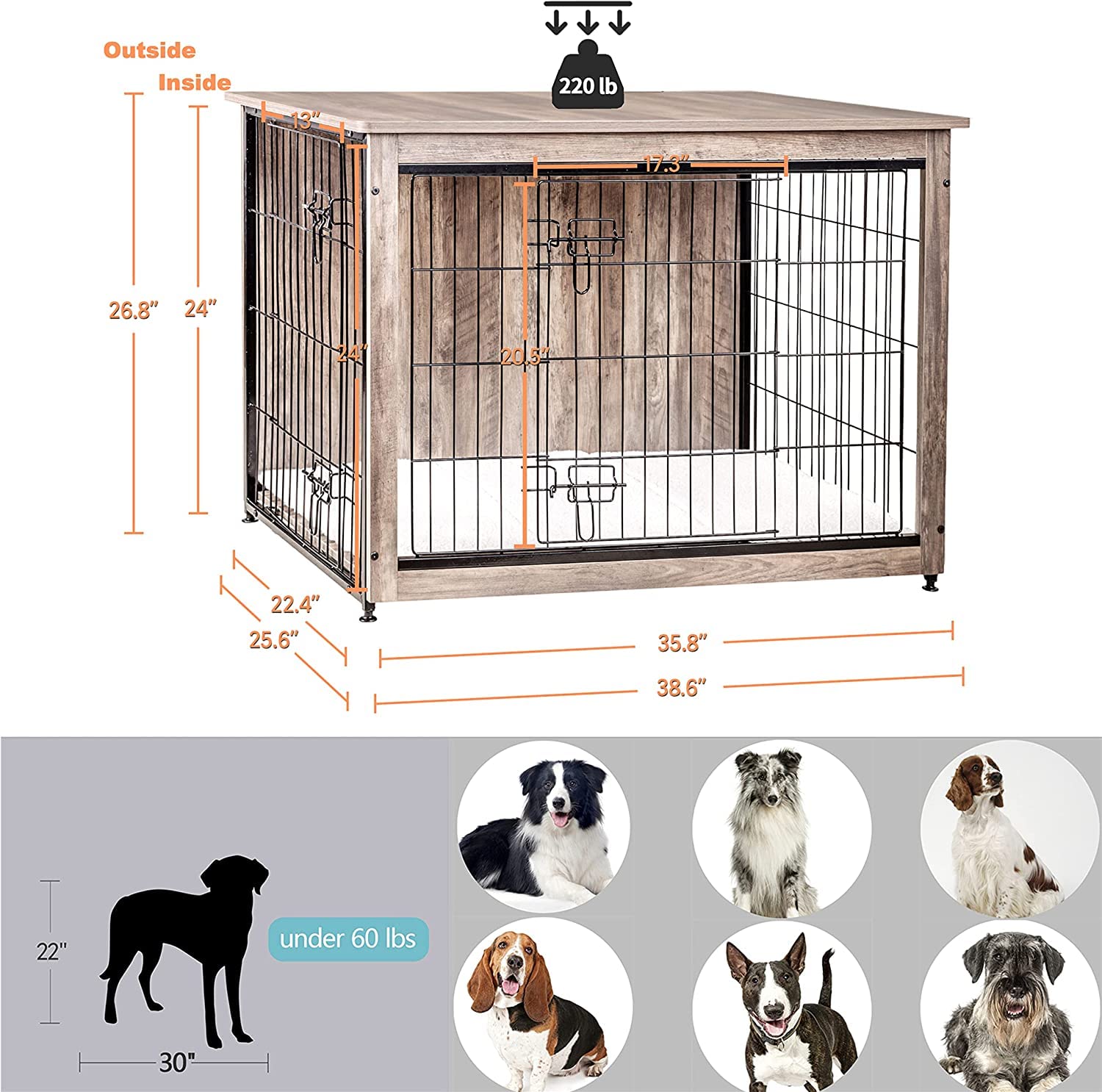 Dwanton crate top surface suitable for decor and lamps.