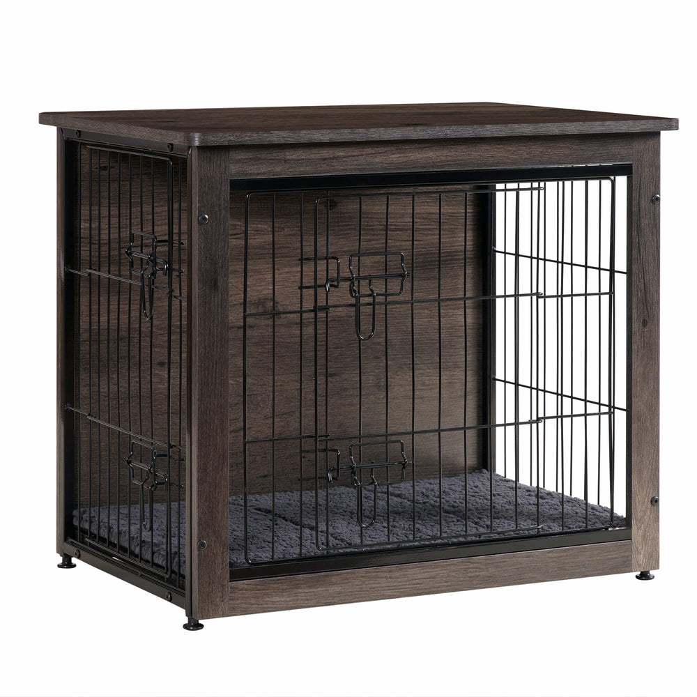 Dwanton dog crate furniture top view shows a sturdy surface for decor and storage