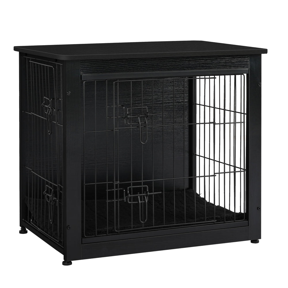 Dwanton dog crate furniture top view highlights sleek design and sturdy construction