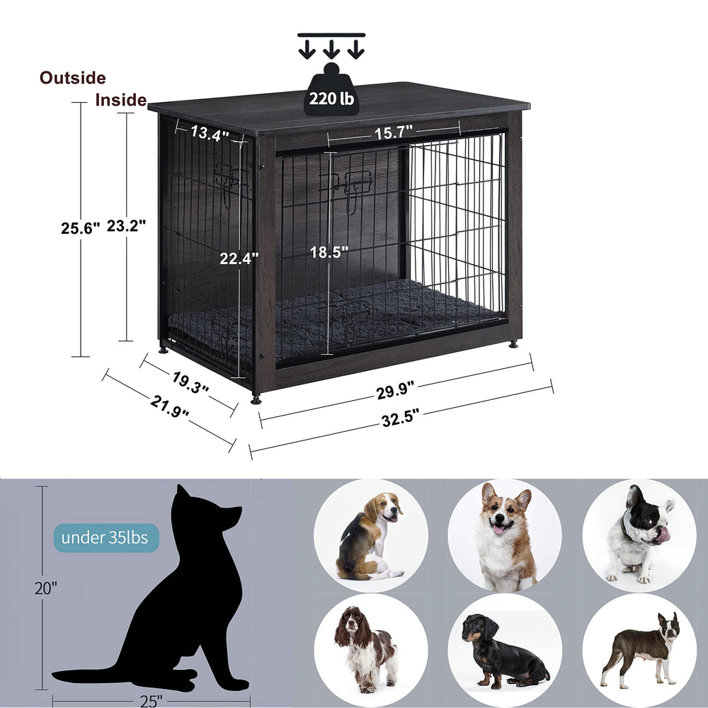 Dwanton wooden construction provides durability and pet-safe design.