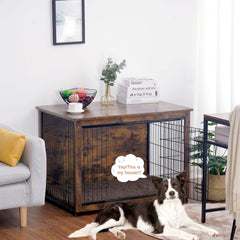 DWANTON kennel table with double doors for easy pet access.