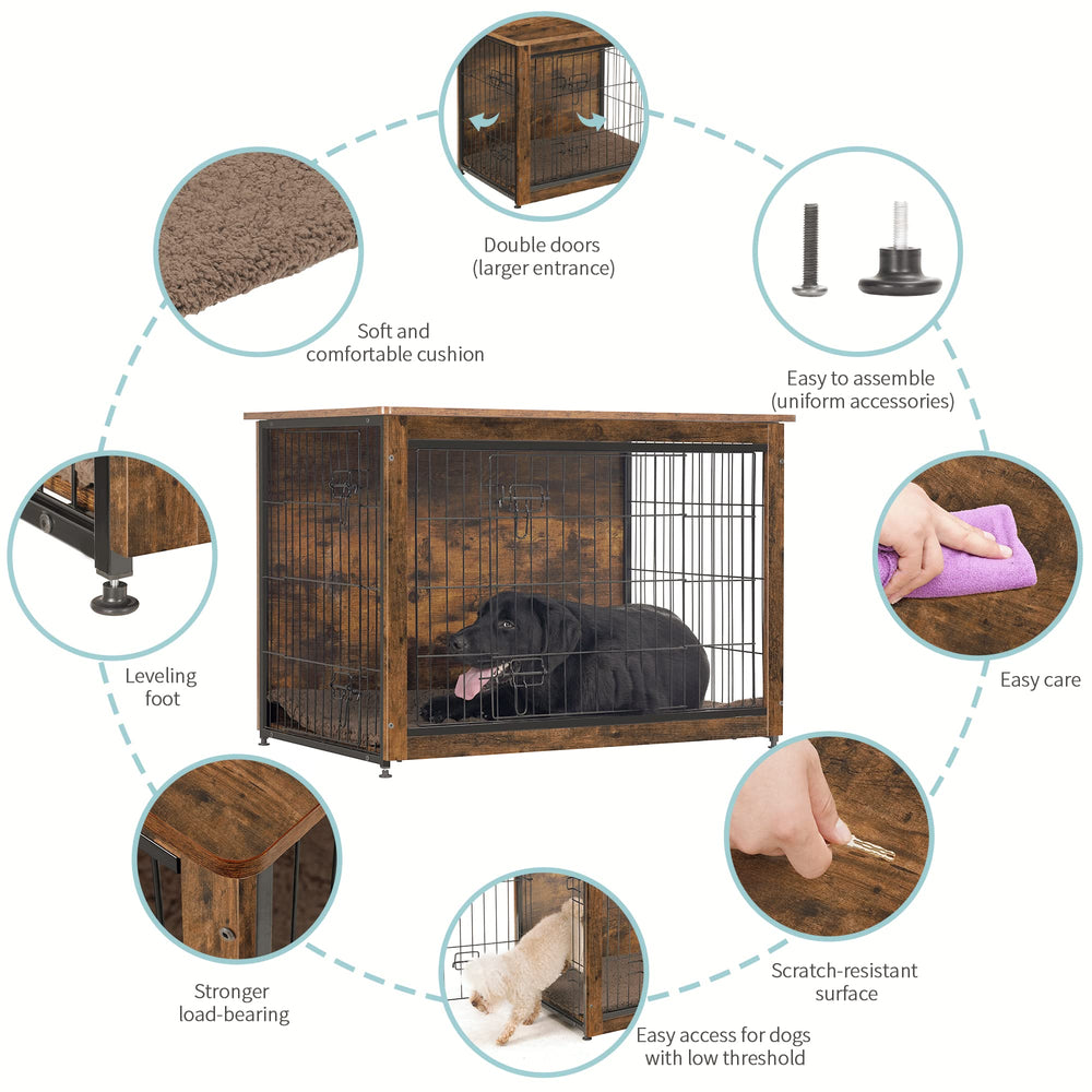 DWANTON wooden living room dog house blends style with function.