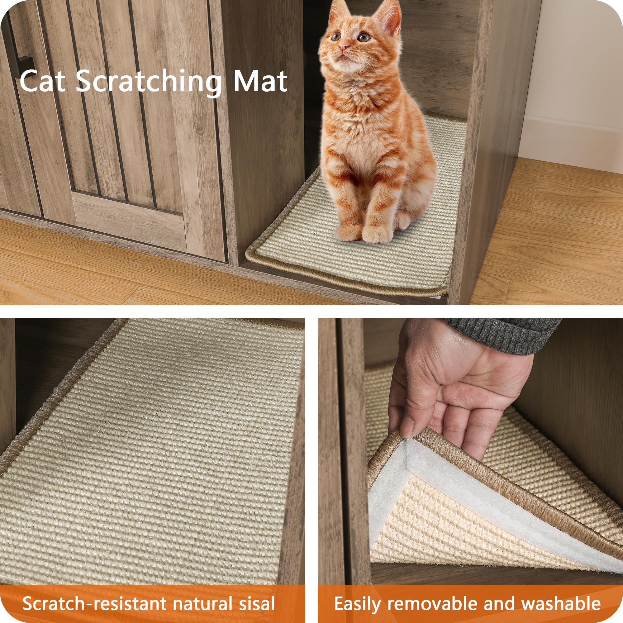 Dwanton multi-use furniture-style enclosure doubles as cat housing and stylish decor.