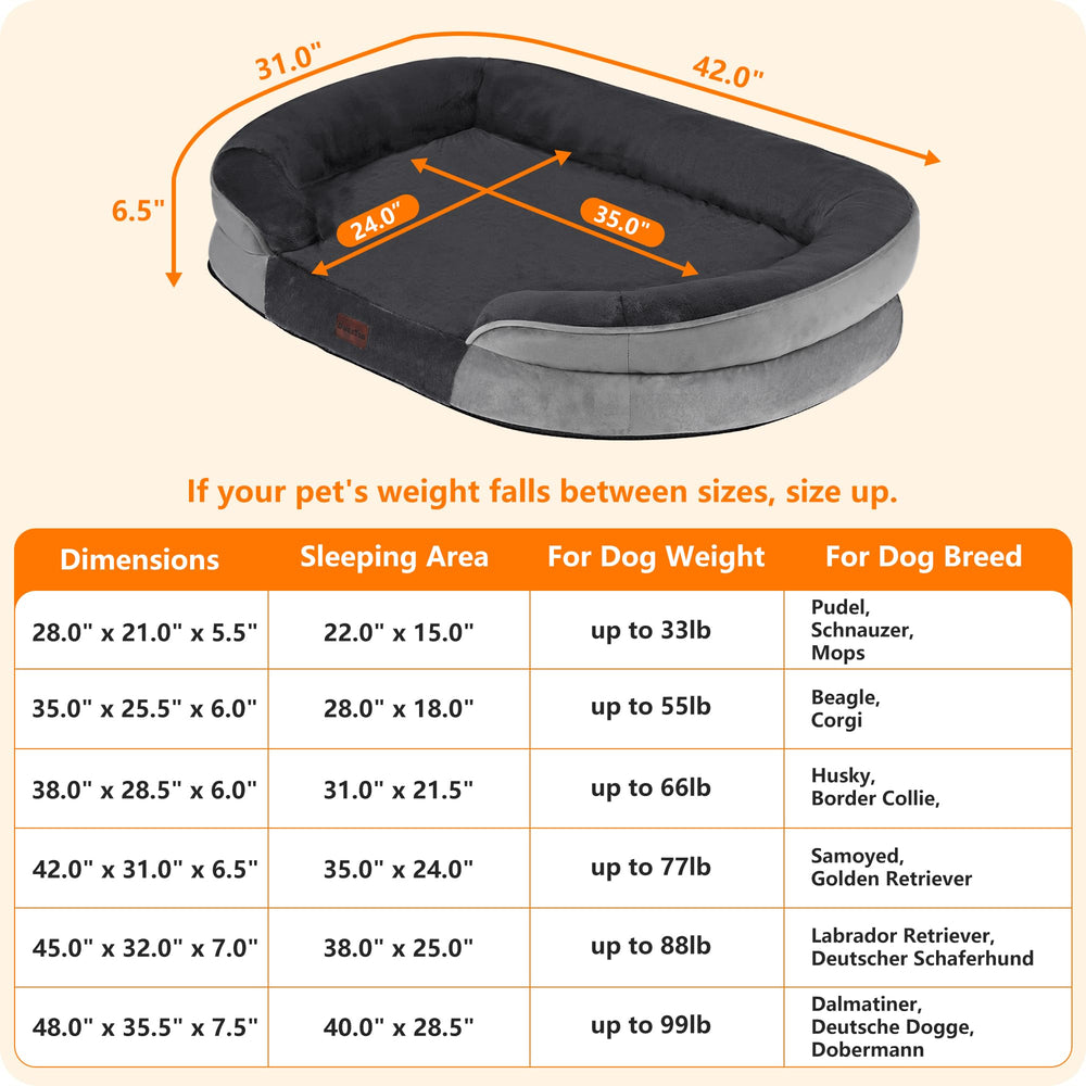 Dwanton non-slip bottom keeps the bed in place on various surfaces