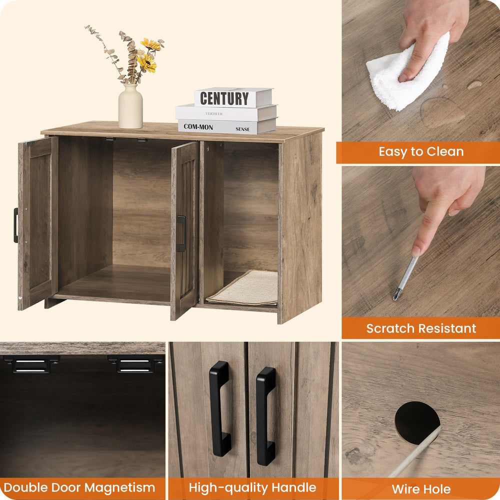 Dwanton scratching mat at entrance offers a natural scratch and litter control.