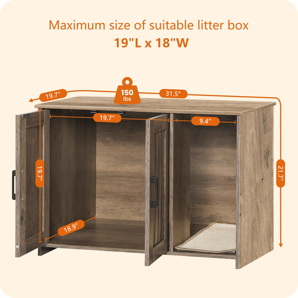 Dwanton wide entrance passage makes access easy for most cats.