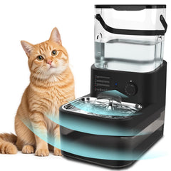 Dwarfuarm filterless cat fountain front view promotes fresh hydration for pets.