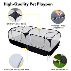 DWQEKD breathable mesh walls provide ventilation and visibility