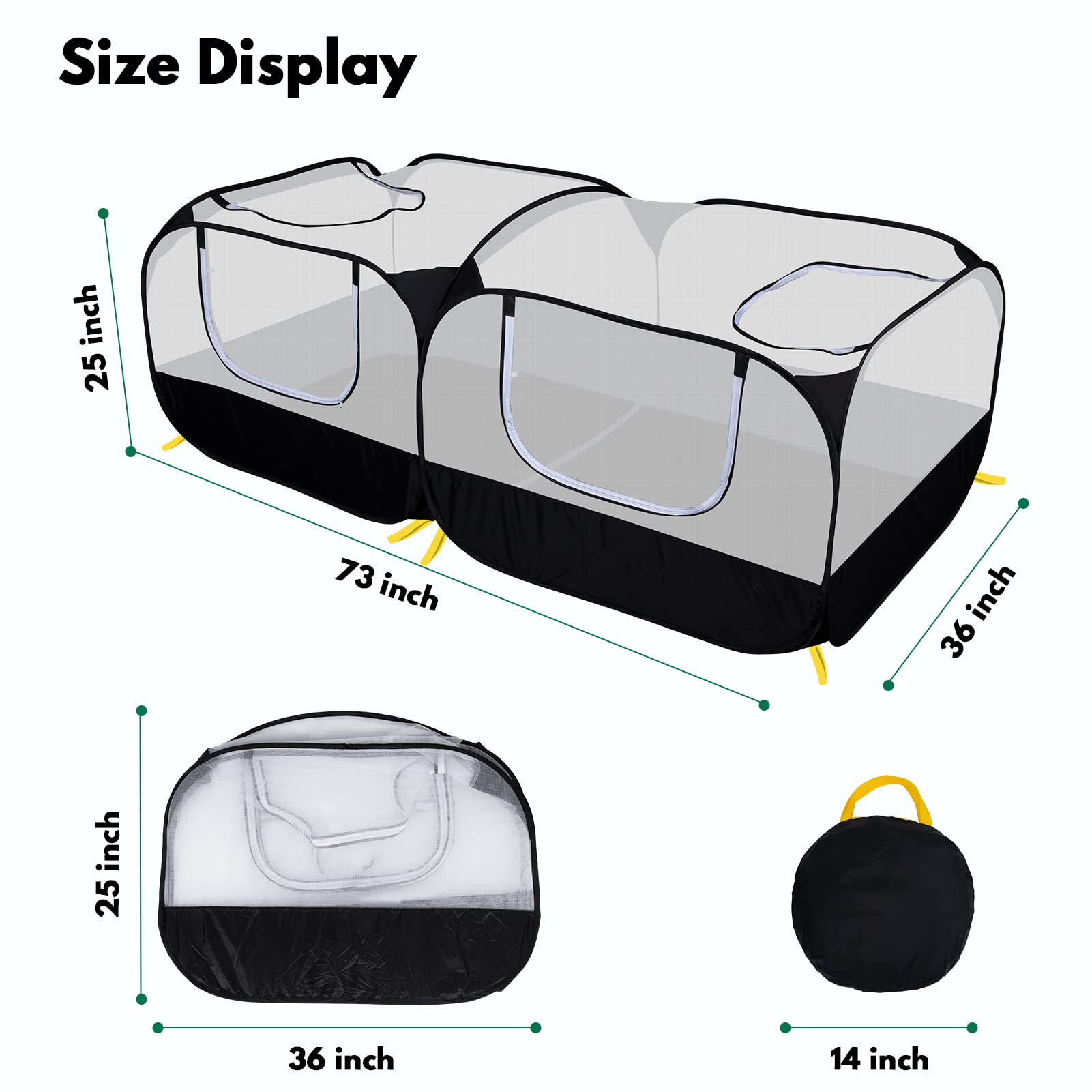 DWQEKD chicken run foldable design for portable enclosure outdoors