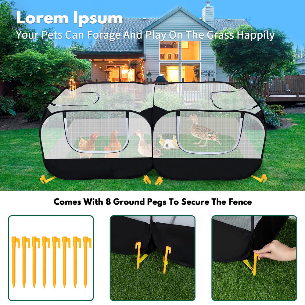 DWQEKD lightweight portable pop-up playpen for travel