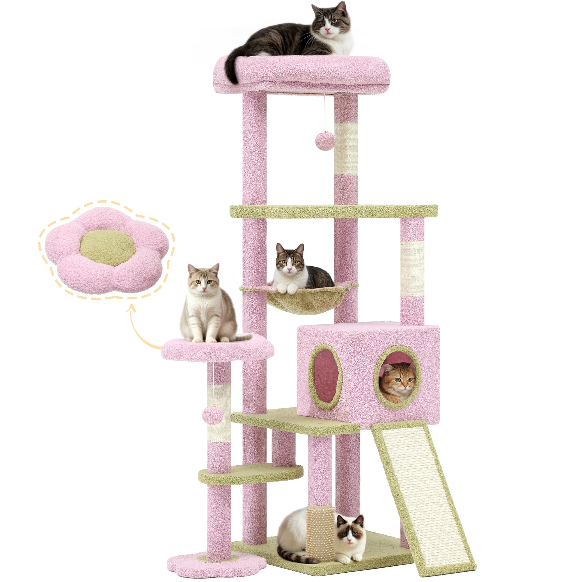 DWVO Anti-Tip Base Keeps large cats safe during climbing and lounging