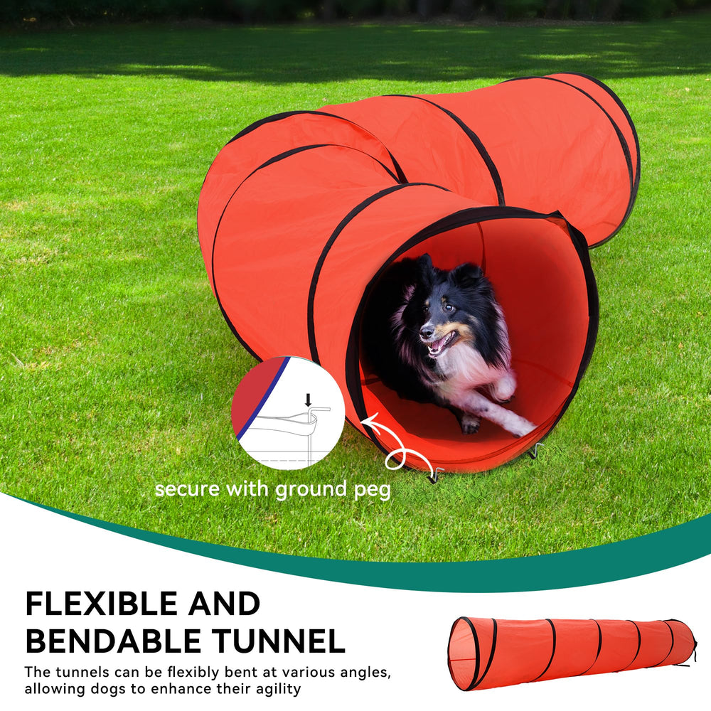 DWVO Agility Tunnel offers extended practice for indoor or outdoor spaces