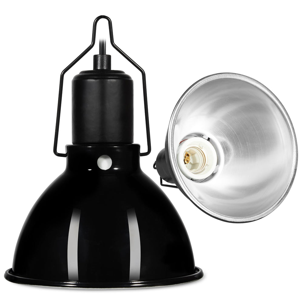 DXOPHIEX 5-5 inch dome lamp assembly supports up to 100W for reptile habitats.