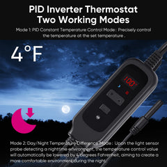 DXOPHIEX reptile heat lamp dome with dimming thermostat enables day-night temperature shifts.
