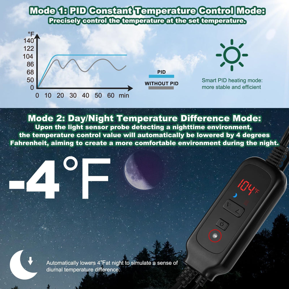 DXOPHIEX day night mode adds natural temperature fluctuations