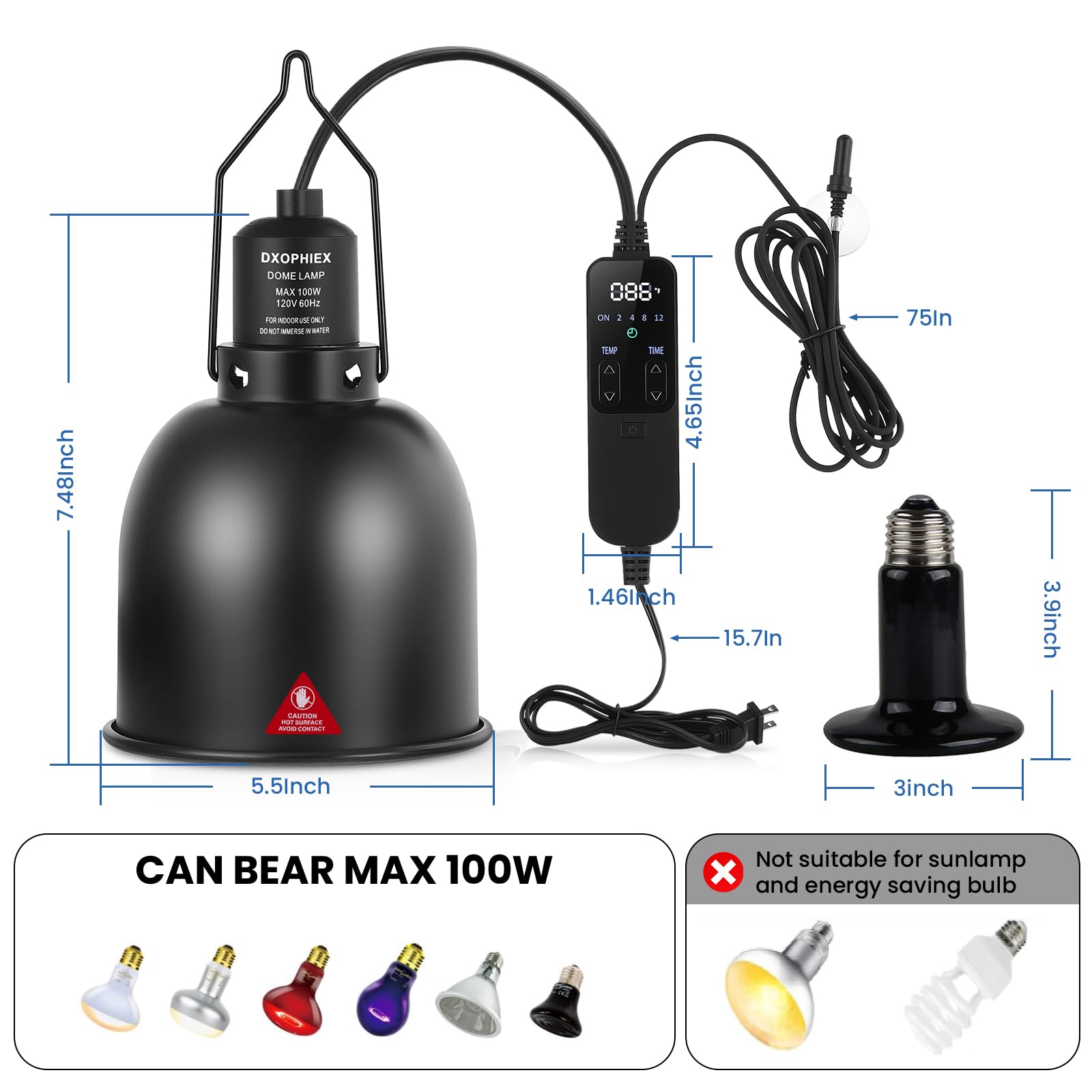 DXOPHIEX E26 ceramic head compatibility supports versatile heat setups.
