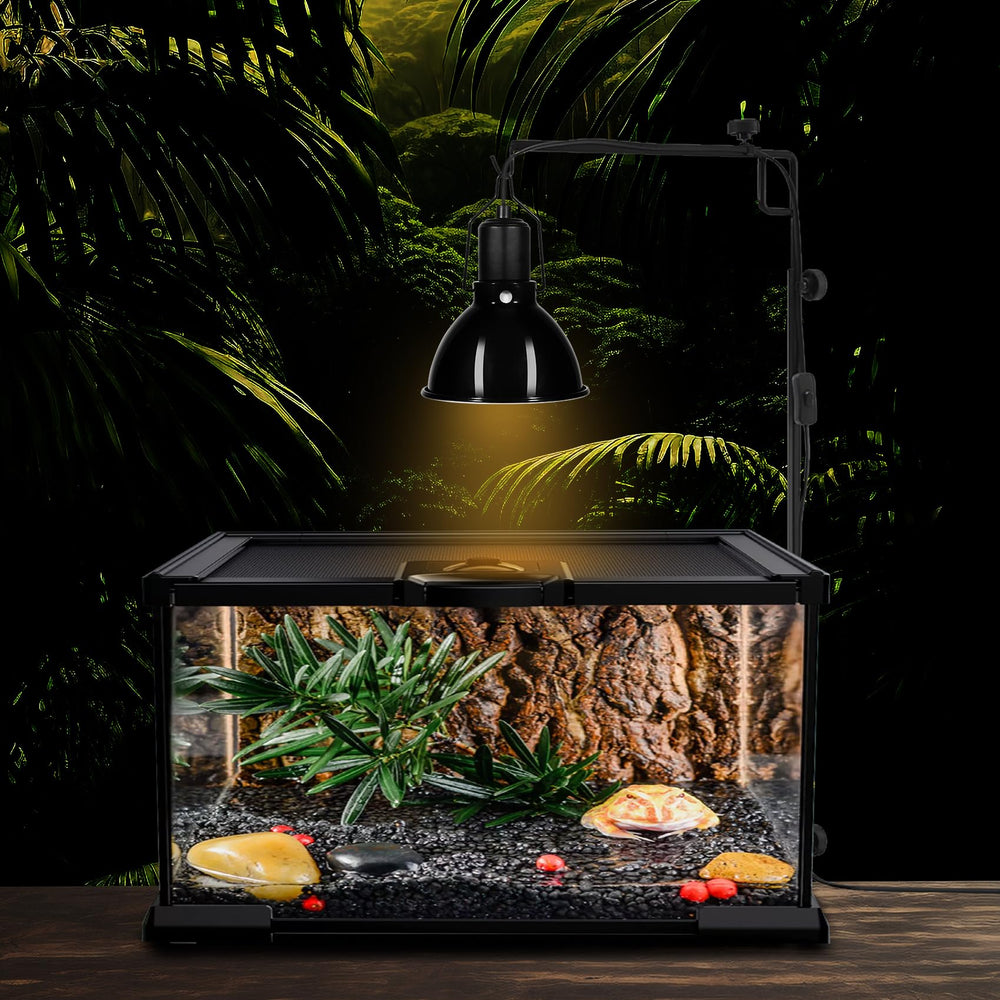 DXOPHIEX hanging hook enables easy mounting on reptile stands.