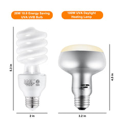 DXOPHIEX soft-glow heat lamp with frosted cover reduces glare for comfort.