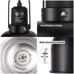 DXOPHIEX terrarium lamp with independent switch and hanging hook