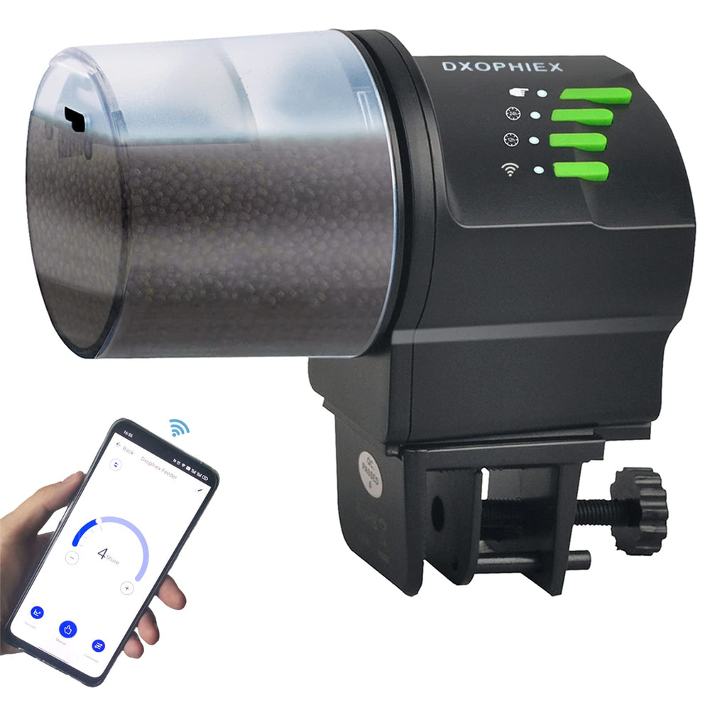 DXOPHIEX WiFi Fish Feeder dashboard lets you schedule meals remotely.