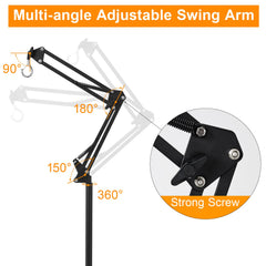 DXOVEEN stand with sturdy base ensures stable lighting for larger lamps.