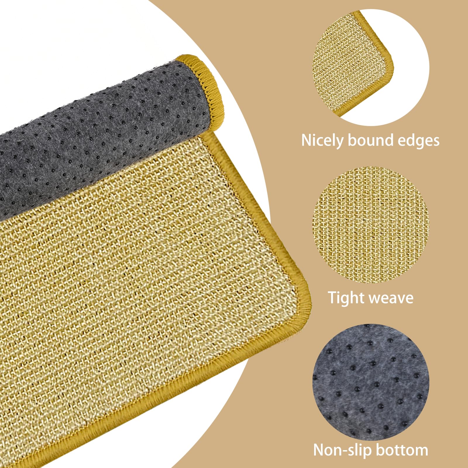 DYAUS rabbit scratching pad 16x12in next to bedding for easy cleaning.