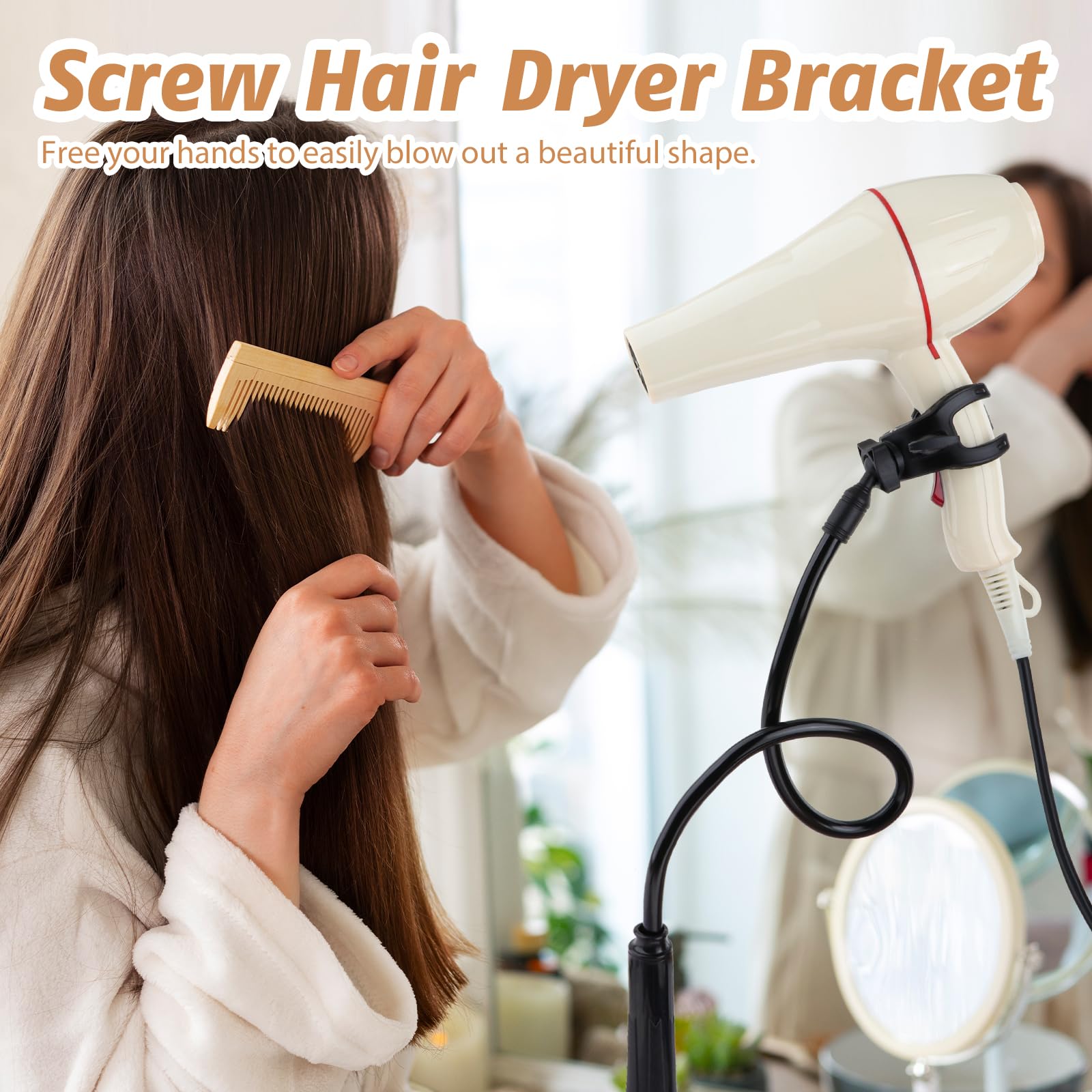 Anti-slip tape on the DynWAVE clamp helps keep the stand steady during grooming.
