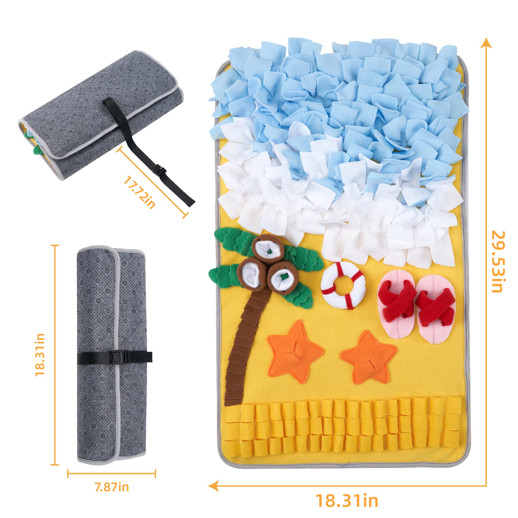 DyPinYise mat with starfish sounds to entertain dogs
