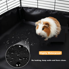 DZWLKJ guinea pig cage liner cherry graphic, helps prevent spills and mess.