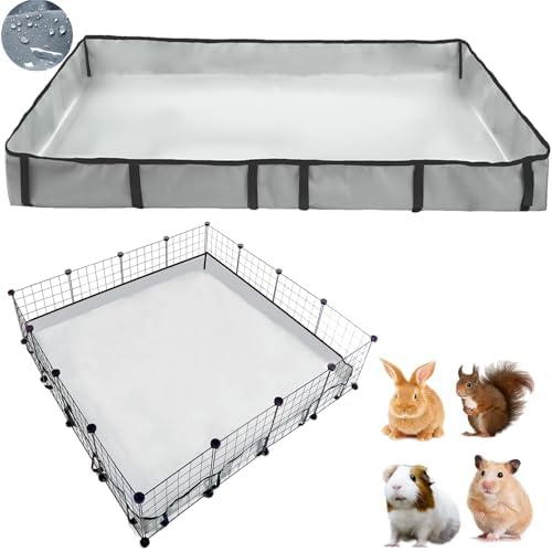 DZWLKJ guinea pig cage liner bottom waterproof tarp keeps floors clean and dry.