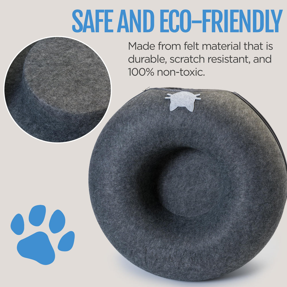 Scratch-resistant felt resists daily claws and jumps