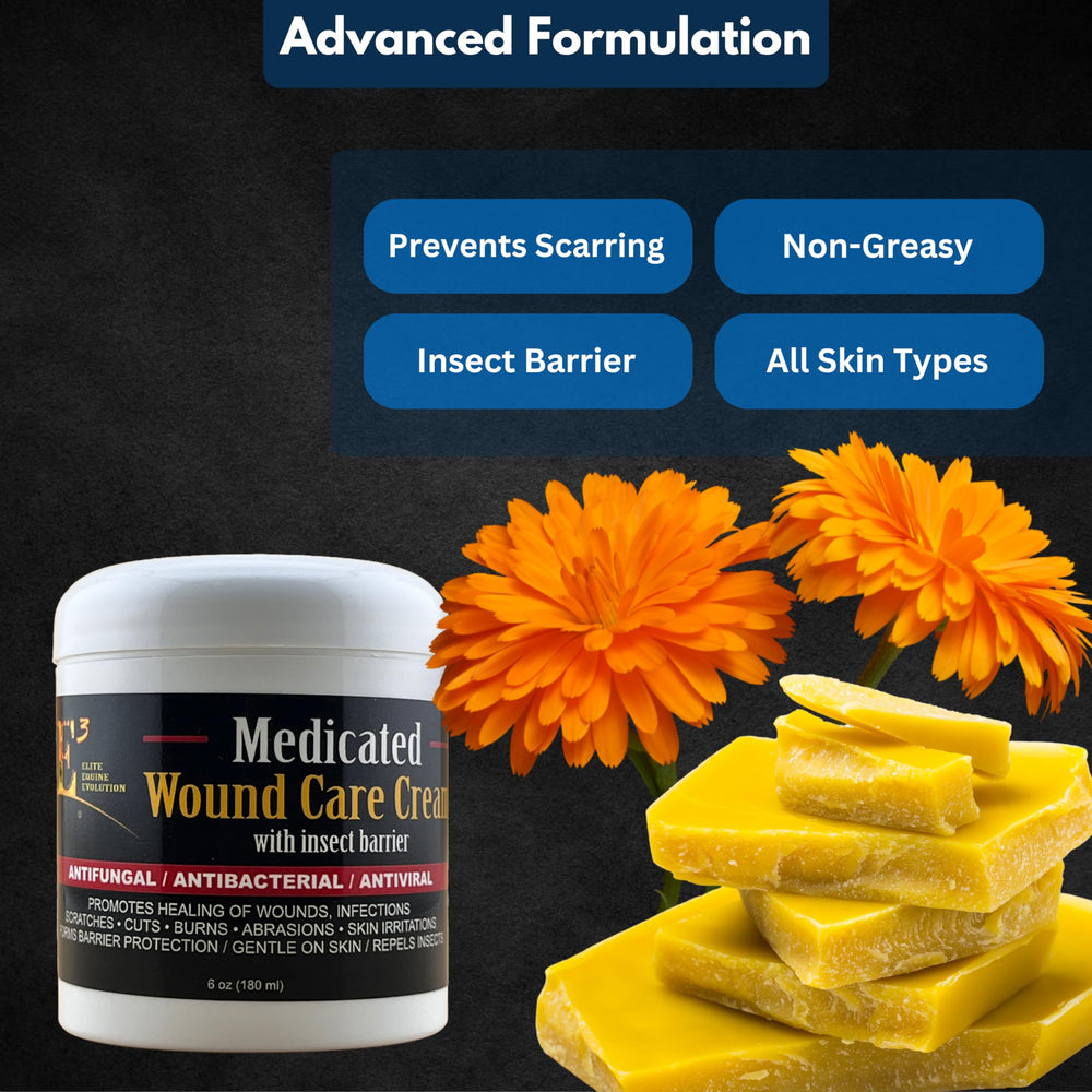 E3 Medicated Wound Cream used on dogs, cats, or horses for hotspot relief.