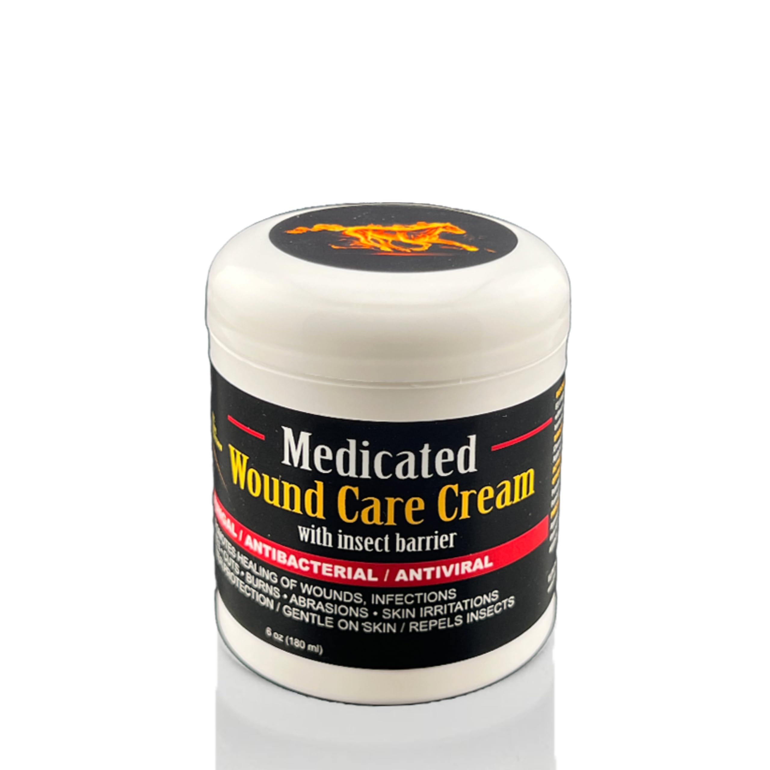E3 Medicated Wound Cream packaging for pets, highlighting non-greasy formula.
