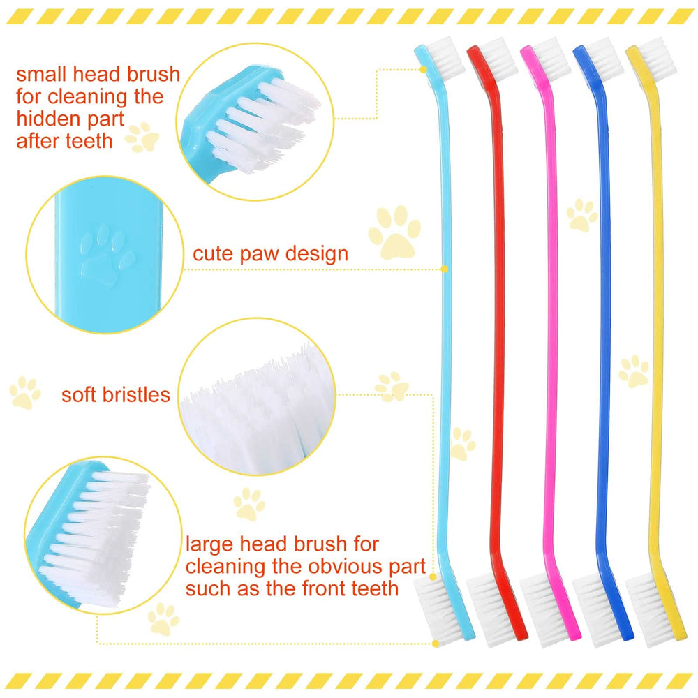 Eaasty 300-piece pet toothbrush kit in ten colors.